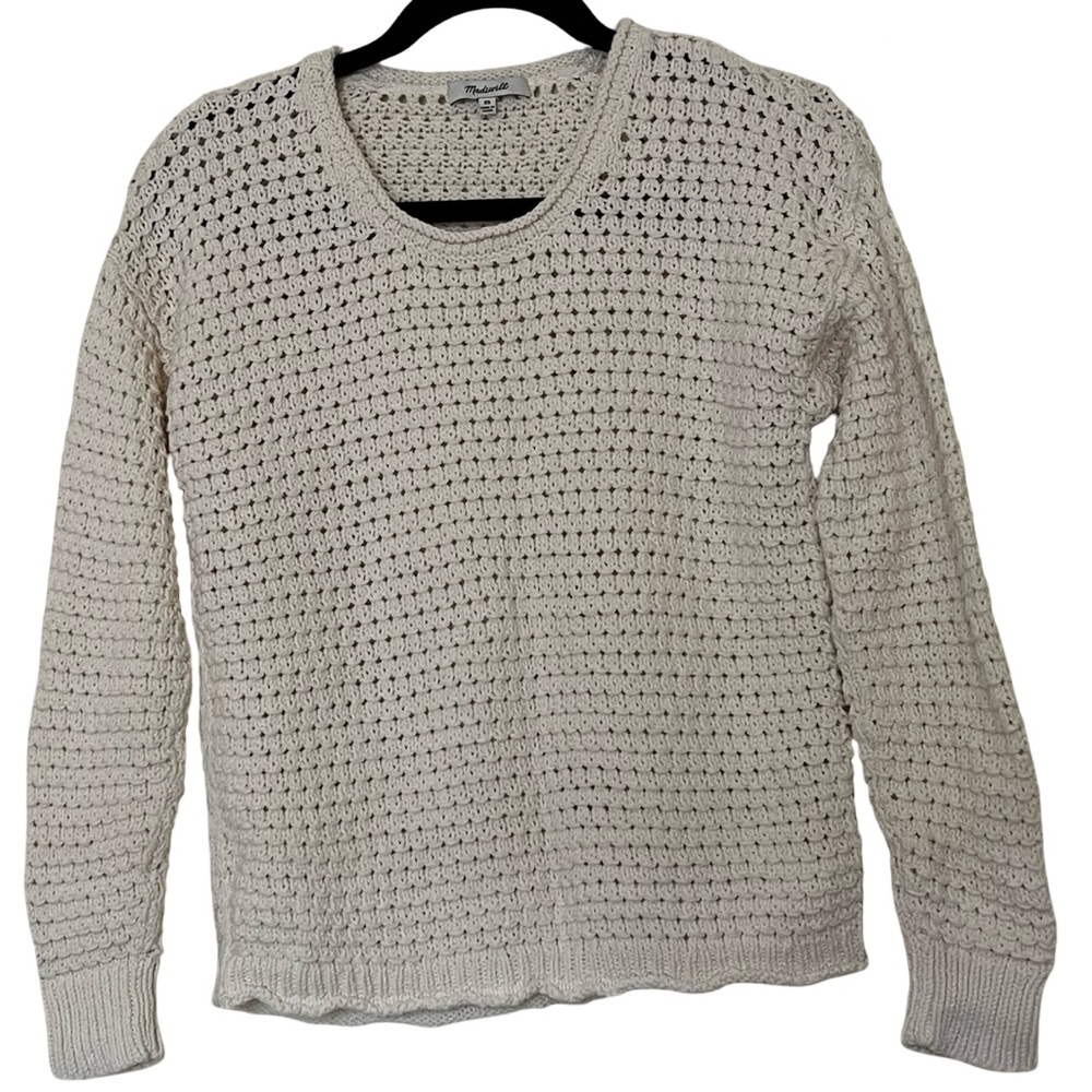Madewell Pullover Chunky Knit Crewneck Sweater